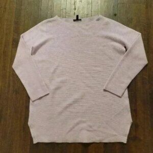 Eileen Fisher 100% Cashmere Ribbed Sweater Light Purple Lavender Pastel Size XS